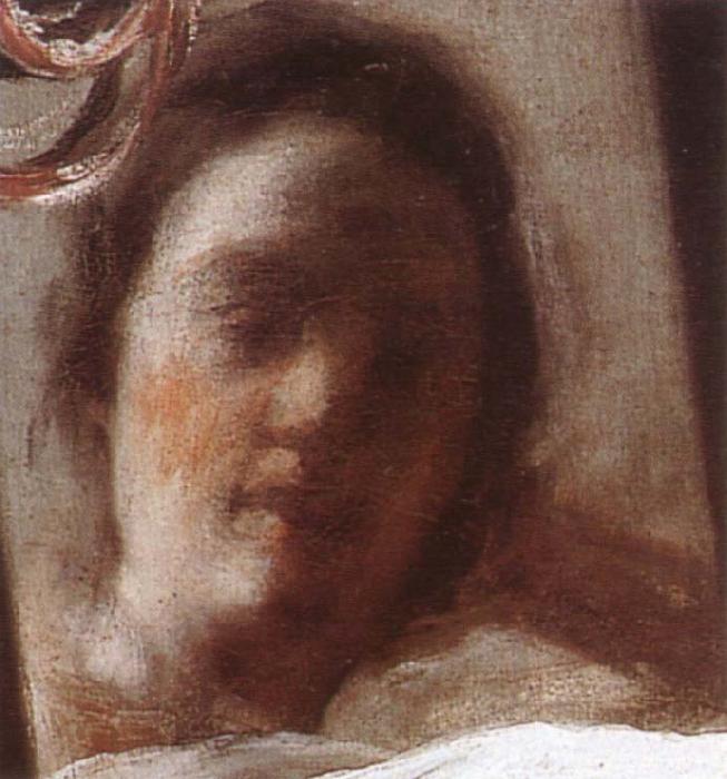 VELAZQUEZ, Diego Rodriguez de Silva y Detail of Venus